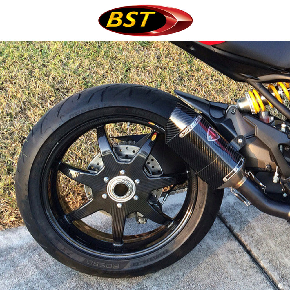 ２０１８年から２０２４年式モデル ドゥカティ パニガーレＶ４用 BST セブンテック 17 x 6.0J カーボンファイバー製リアホイール１本　BST 7 TEK 17 x 6.0 Rear Wheel - Ducati 1098/R/S / 1199 / 1299 / 1299Rfe / Panigale V4 (18-24) and V2 / Streetfighter V4 and V2 / 1198 (2007-12) / SuperSport 939 (送料無料)