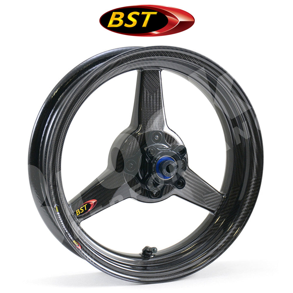 ２０１７年から２０２３年式モデル カワサキＺ１２５ＰＲＯ用 BST トリプルテック 12 x 2.75J カーボンファイバーフロントホイール１本　BST Triple TEK 12 x 2.75 Front Wheel - Kawasaki Z125 Pro (17-23) (送料無料)