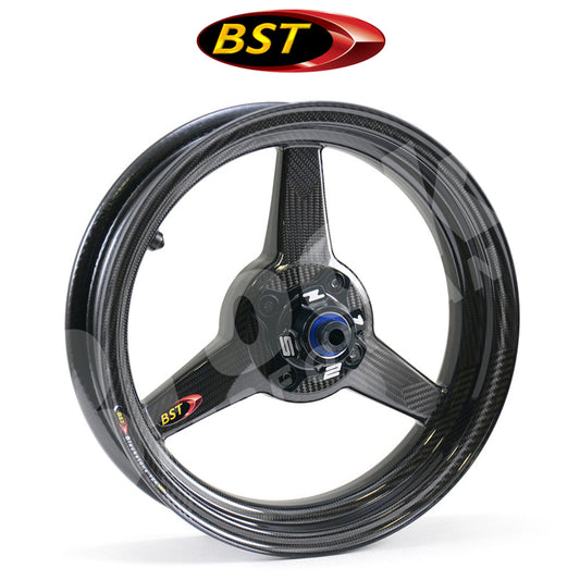 ２０１７年から２０２３年式モデル カワサキＺ１２５ＰＲＯ用 BST トリプルテック 12 x 2.75J カーボンファイバーフロントホイール１本　BST Triple TEK 12 x 2.75 Front Wheel - Kawasaki Z125 Pro (17-23) (送料無料)