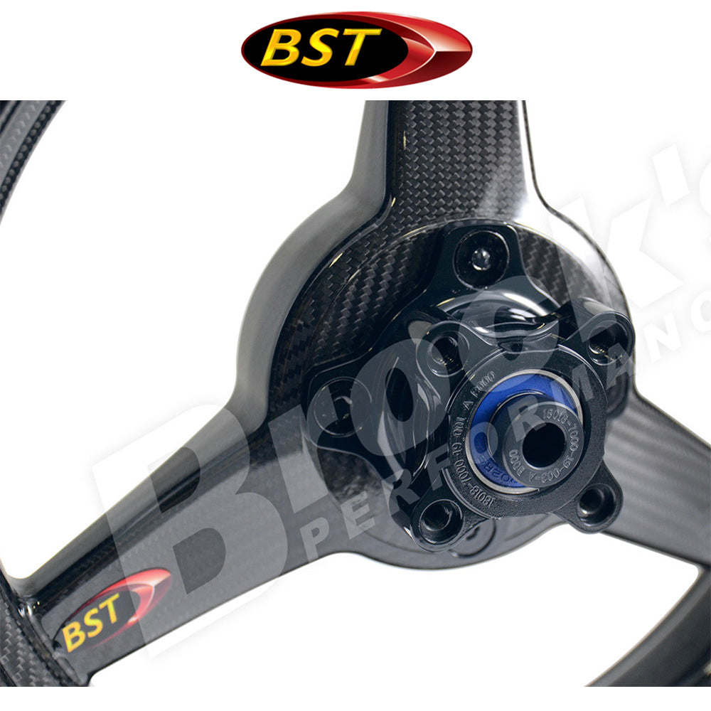 ２０１７年から２０２３年式モデル カワサキＺ１２５ＰＲＯ用 BST トリプルテック 12 x 2.75J カーボンファイバーフロントホイール１本　BST Triple TEK 12 x 2.75 Front Wheel - Kawasaki Z125 Pro (17-23) (送料無料)