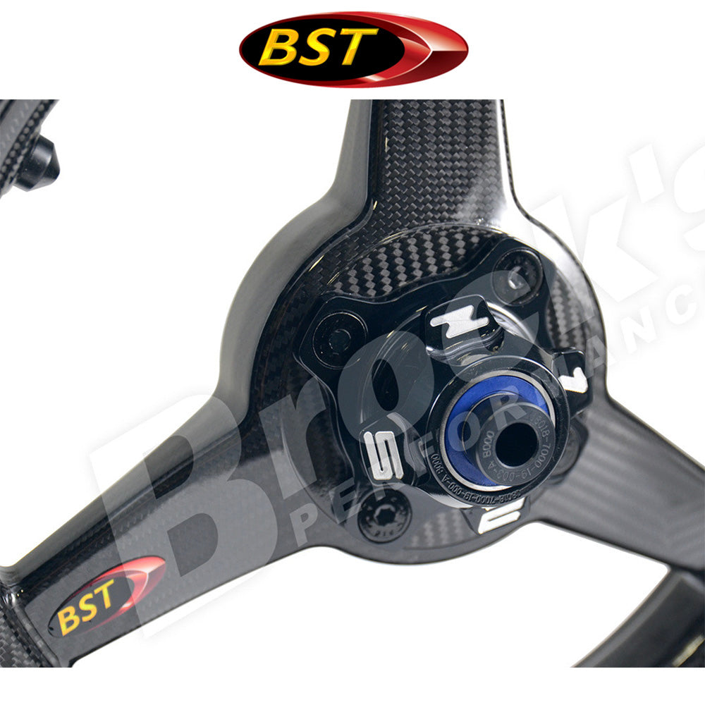 ２０１７年から２０２３年式モデル カワサキＺ１２５ＰＲＯ用 BST トリプルテック 12 x 2.75J カーボンファイバーフロントホイール１本　BST Triple TEK 12 x 2.75 Front Wheel - Kawasaki Z125 Pro (17-23) (送料無料)