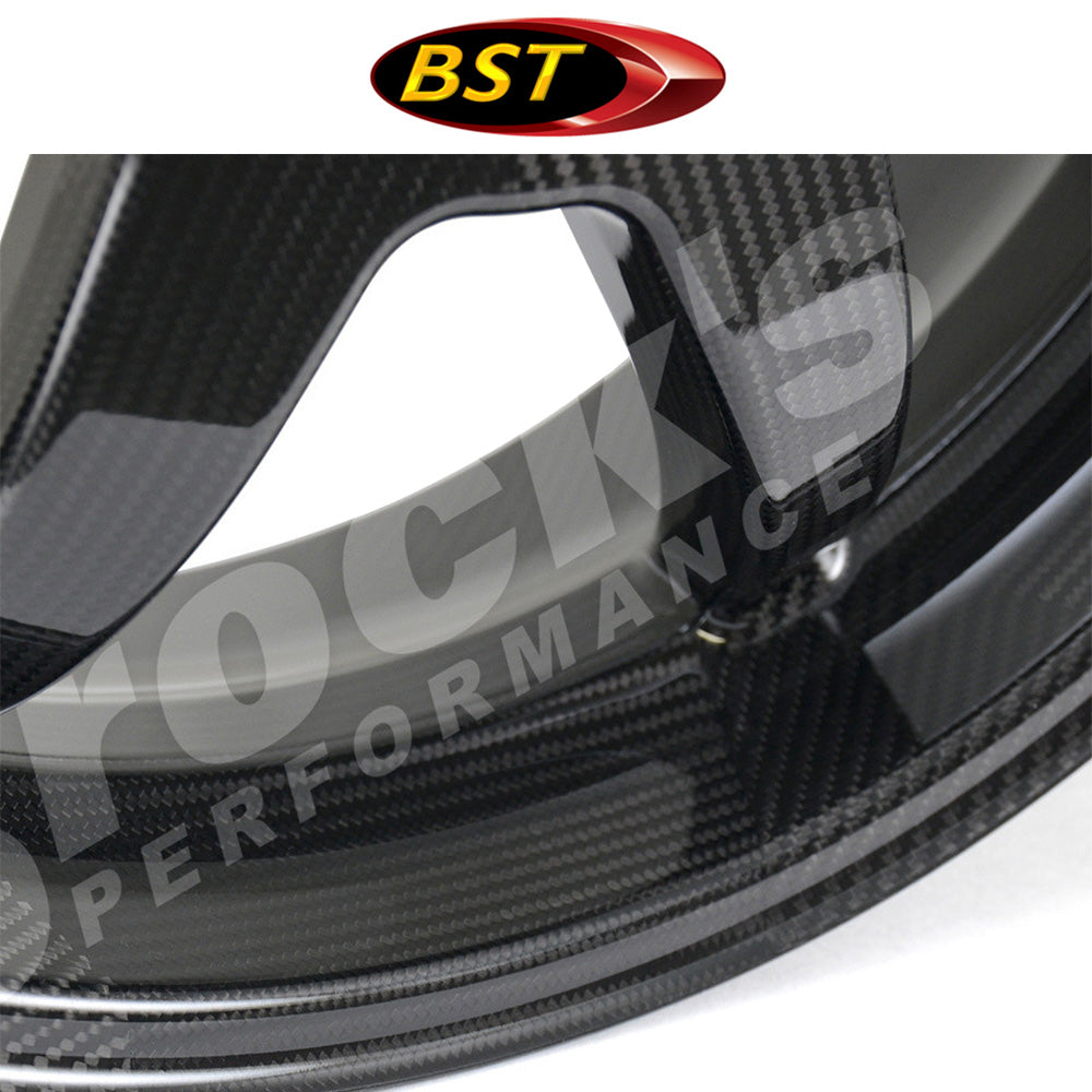 ２０１８年から２０２３年式モデル カワサキ Ｎｉｎｊａ　Ｈ２　ＳＸ用 BST 7 TEK 17 x 6.0J カーボンファイバーリアホイール１本　BST 7 TEK 17 x 6.0 Rear Wheel - Kawasaki Ninja H2 / H2R (15-23) and Ninja H2 SX / SE / SE+ (18-23) (送料無料)