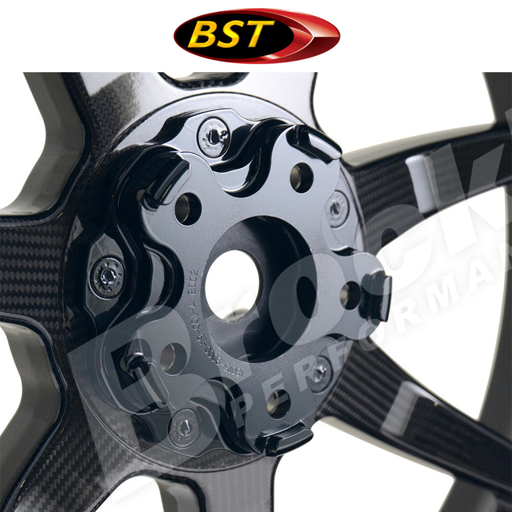 ２０１８年から２０２３年式モデル カワサキ Ｎｉｎｊａ　Ｈ２　ＳＸ用 BST 7 TEK 17 x 6.0J カーボンファイバーリアホイール１本　BST 7 TEK 17 x 6.0 Rear Wheel - Kawasaki Ninja H2 / H2R (15-23) and Ninja H2 SX / SE / SE+ (18-23) (送料無料)