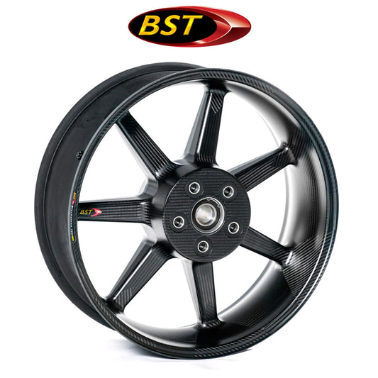２０１７年から２０２６年式モデル ホンダ ＣＢＲ１０００ＲＲ用 BST 7 TEK 17 x 6.0J カーボンファイバーリアホイール１本　BST 7 TEK 17 x 6.0 Rear Wheel - Honda CBR1000RR (17-26) and SP (17-19) (送料無料)