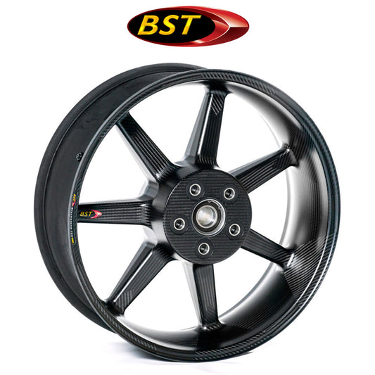 ２０２０年から２０２５年式モデル カワサキ Ｚ Ｈ２用 BST 7 TEK 17 x 6.0J カーボンファイバーリアホイール１本　BST 7 TEK 17 x 6.0 Rear Wheel - Kawasaki Z H2 (20-25) (送料無料)