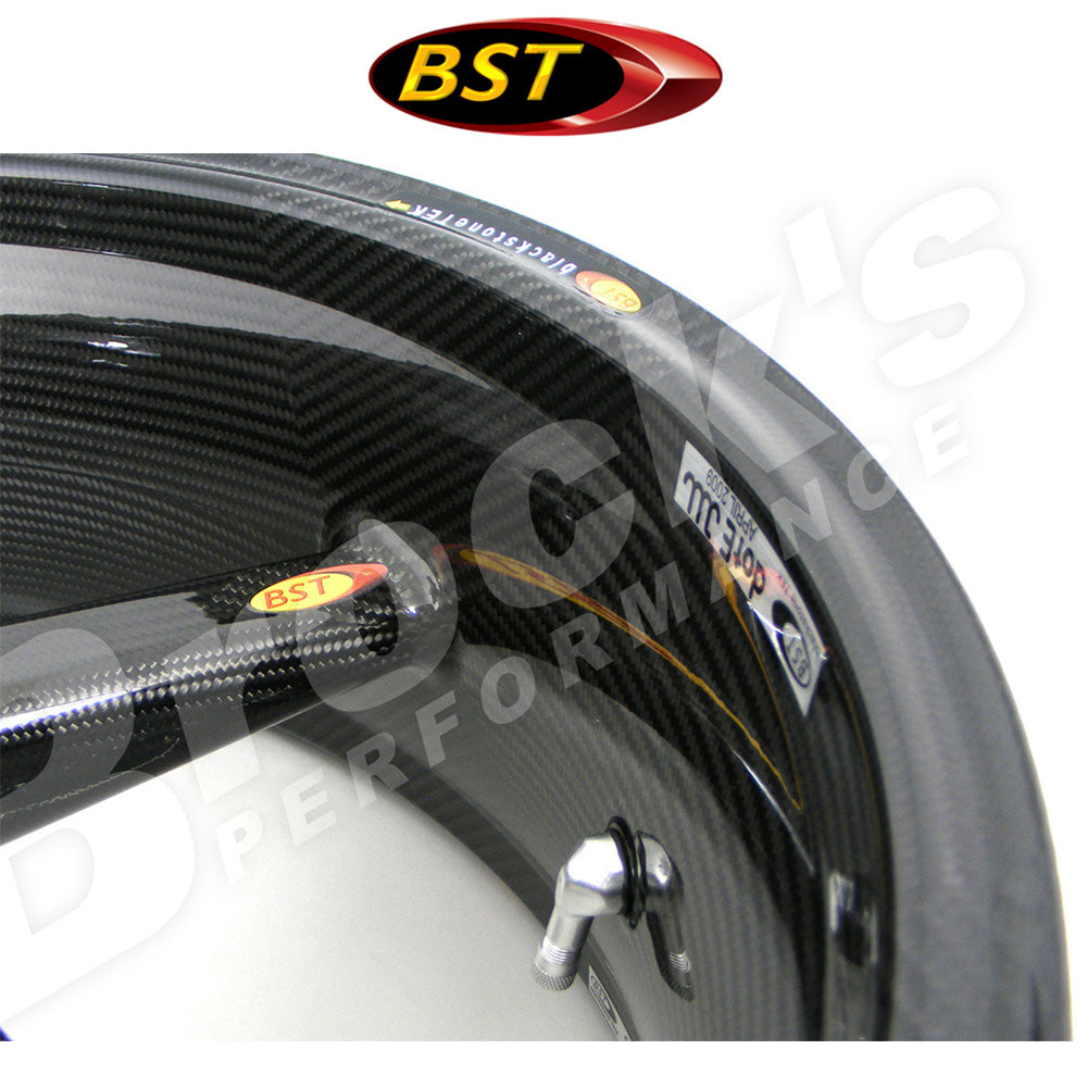 ２００９年から２０１６年式モデル スズキ ＧＳＸ－Ｒ１０００(ABS 無しモデル)用 BST Diamond TEK 17 x 6.0J カーボンファイバーリアホイール１本　BST Diamond TEK 17 x 6.0 Rear Wheel - Suzuki GSX-R1000 (09-16) Non-ABS (送料無料)