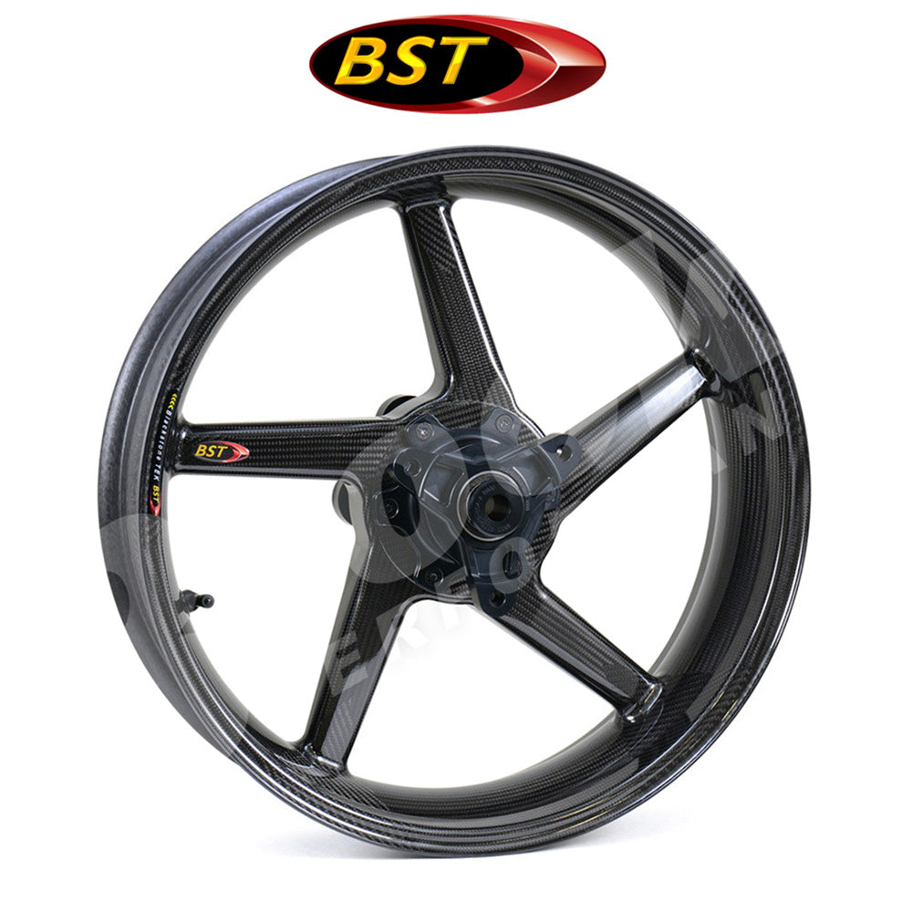 ２０２３年から２０２４年式モデル カワサキ Ｎｉｎｊａ ＺＸ－４ＲＲ用 BST Diamond TEK 17 x 4.5J カーボンファイバーリアホイール１本　BST Diamond TEK 17 x 4.50 Rear Wheel - Kawasaki ZX-4RR (23-24) (送料無料)