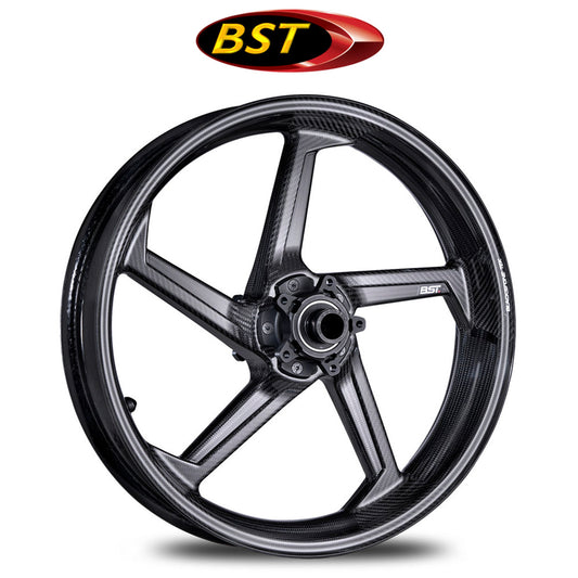 ２０２１年から２０２４年式モデル ドゥカティスーパースポーツ９５０Ｓ用 BST スターテック 17 x 3.5J カーボンファイバーフロントホイール１本　BST Star TEK 17 x 3.5 Front Wheel - Ducati 1098 / 1198 / S-Fighter 1098 / SuperSport 939 / SuperSport 950 (21-24) (送料無料)