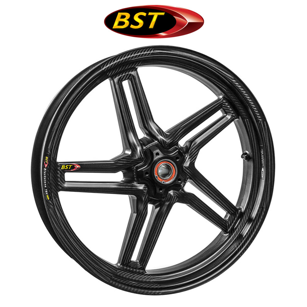 ２０２０年から２０２５年式モデル カワサキ Ｚ Ｈ２用 BST ラピッドテック 17 x 3.5J カーボンファイバーフロントホイール１本　BST Rapid TEK 17 x 3.5 Front Wheel - Kawasaki Z H2 (20-25) (送料無料)