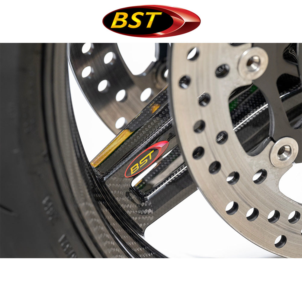２０２０年から２０２５年式モデル カワサキ Ｚ Ｈ２用 BST ラピッドテック 17 x 3.5J カーボンファイバーフロントホイール１本　BST Rapid TEK 17 x 3.5 Front Wheel - Kawasaki Z H2 (20-25) (送料無料)