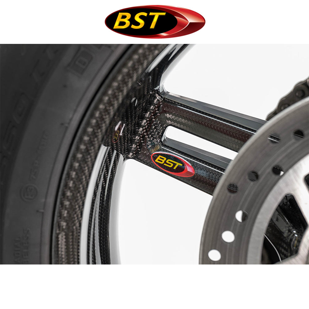 ２０２０年から２０２５年式モデル カワサキ Ｚ Ｈ２用 BST ラピッドテック 17 x 3.5J カーボンファイバーフロントホイール１本　BST Rapid TEK 17 x 3.5 Front Wheel - Kawasaki Z H2 (20-25) (送料無料)