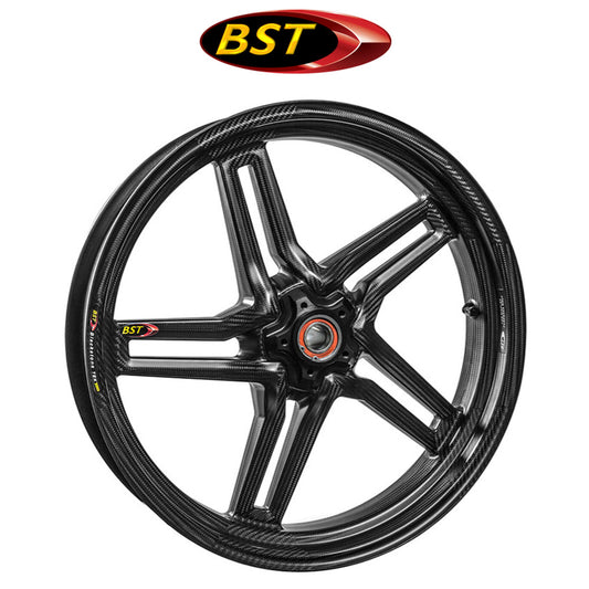 ２００９年から２０２５年式モデル スズキ ＧＳＸ－Ｒ１０００用 BST ラピッドテック 17 x 3.5J カーボンファイバーフロントホイール１本　BST Rapid TEK 17 x 3.5 Front Wheel - Suzuki GSX-R1000 (09-25) and GSX-R1000R (17-25) (送料無料)
