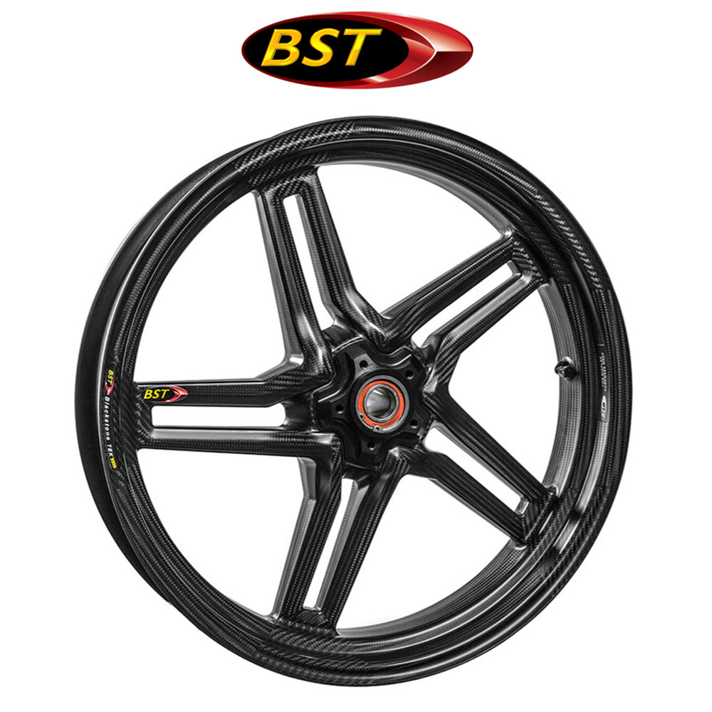 ２０２２年から２０２５年式モデル スズキ ハヤブサ（ＧＳＸ１３００Ｒ　Ｈａｙａｂｕｓａ）用 BST ラピッドテック 17 x 3.5J カーボンファイバーフロントホイール１本　BST Rapid TEK 17 x 3.5 Front Wheel - Suzuki Hayabusa (22-25) (送料無料)