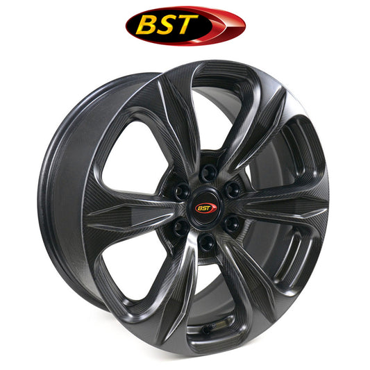 ２０１５年から２０２４年式モデル フォード F-150 XLT用 BST Tuff TEK 18 x 9.0J カーボンファイバーホイール (サテン仕上げ ) １本のみ　BST Tuff TEK 18 x 9.0 Wheel Satin Finish Ford F-150 (15-24) (送料無料)