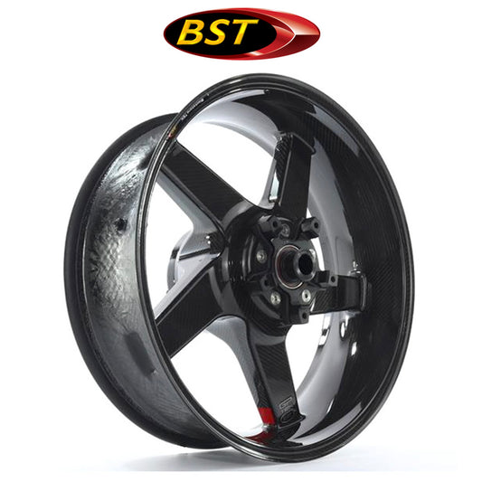 ２０１０年から２０１９年式モデル ＢＭＷ　Ｓ１０００ＲＲ用 BST GP TEK 17 x 6.0J カーボンファイバーリアホイール１本　BST GP TEK 17 x 6.0 Rear Wheel - BMW S1000RR (10-19) and HP4 (12-15) (送料無料)