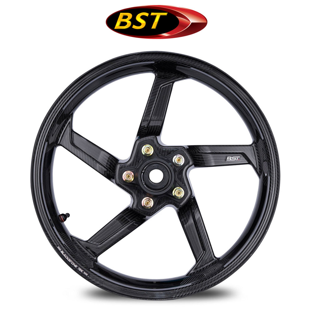 ２０１７年から２０１９年式モデル ホンダ ＣＢＲ１０００ＲＲ　ＳＰ用 BST Star TEK 17 x 6.0J カーボンファイバーリアホイール１本　BST Star TEK 17 x 6.0 Rear Wheel - Honda CBR1000RR (17-24) and SP (17-19) (送料無料)