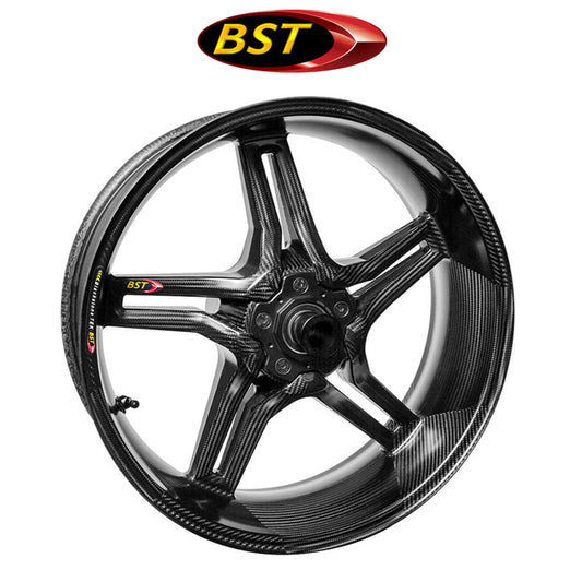 ２０１４年から２０２１年式モデル ＢＭＷ　Ｓ１０００Ｒ用 BST Rapid TEK 17 x 6.0J カーボンファイバーリアホイール１本　BST Rapid TEK 17 x 6.0 Rear Wheel - BMW S1000RR (10-19), S1000R (14-21), and HP4 (12-15) (送料無料)