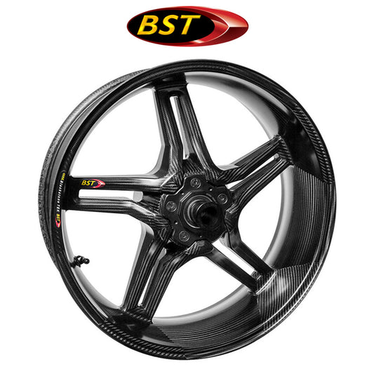 ２００６年から２０２５年式モデル カワサキ Ｎｉｎｊａ　ＺＸ－１４Ｒ用 BST Rapid TEK 17 x 6.0J カーボンファイバーリアホイール１本　BST Rapid TEK 17 x 6.0 Rear Wheel - Kawasaki ZX-14/R (06-25) Includes ABS Version (送料無料)