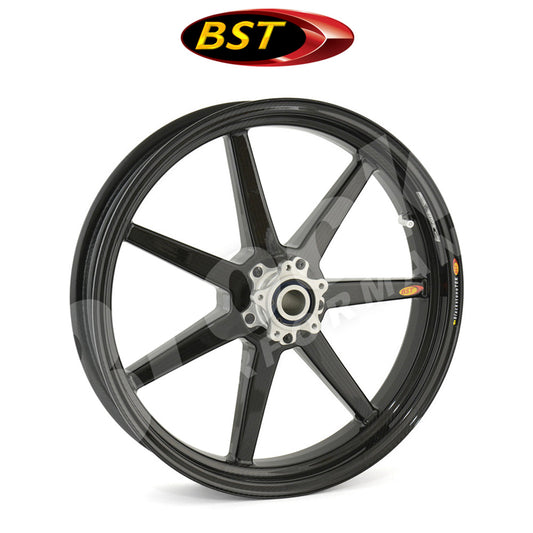 ２０１４年から２０２４年式モデル ＫＴＭ １２９０スーパーデュークＧＴ用 BST セブンテック 17 x 3.5J カーボンファイバーフロントホイール１本　BST 7 TEK 17 x 3.5 Front Wheel - KTM 1290 Super Duke R/GT (14-24), 1390 Super Duke R/EVO (2024) (送料無料)