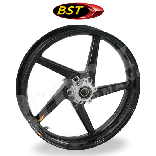 ２０１４年から２０２０年式モデル ヤマハ ＭＴ－０９用 BST ダイヤモンドテック 17 x 3.5J カーボンファイバーフロントホイール１本　BST Diamond TEK 17 x 3.5 Front Wheel - Yamaha MT-09/FZ-09 (14-20) ABS and Non-ABS and XSR900 (送料無料)