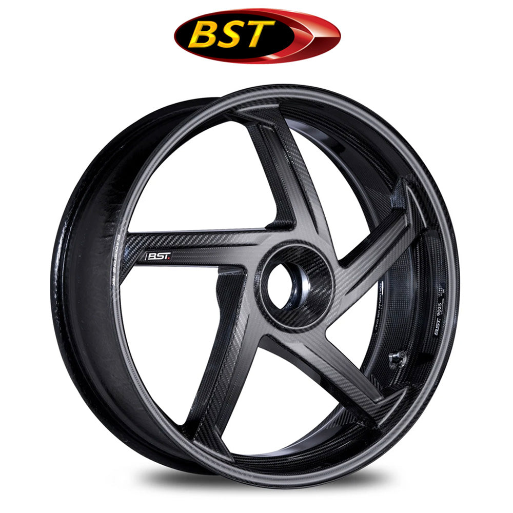 2007-2009年式ドゥカティ １０９８Ｓ用 BST スターテック カーボンファイバー製(グロス、艶あり) リアホイール (17x6J リア) (消費税、送料込み)