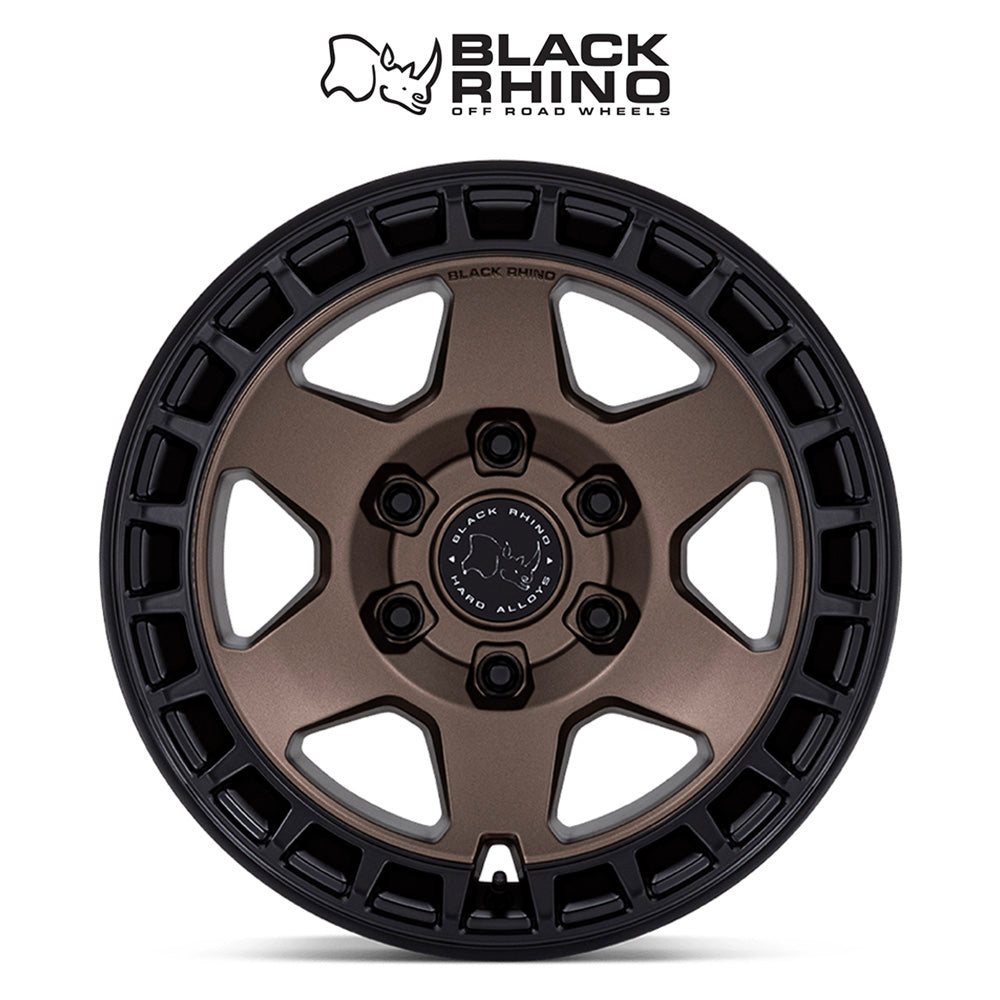 トヨタ ランドクルーザー用ブラックライノ バハリ 17x8.5J ET 25 フロント、リア バーントブロンズマットブラックリップ ホイール４本セット　Black Rhino BAHARI 17X8.5 6X5.5 106 +25 B-BRNZ M-BLK (消費税、送料込み)