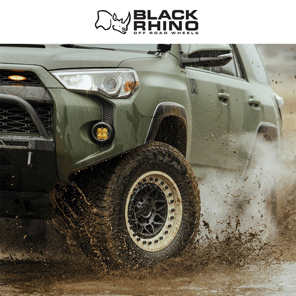 トヨタ ランドクルーザー用ブラックライノ アルファ 18x9J ET 20 フロント、リア マットブラックサンドリップ ホイール４本セット　Black Rhino ALPHA 18X9 6X5.5 106 +20 M-BLK SAND-LP (消費税、送料込み)