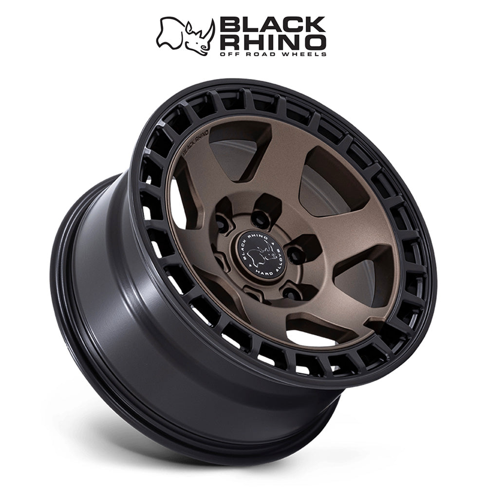 トヨタ ランドクルーザー用ブラックライノ バハリ 17x8.5J ET 25 フロント、リア バーントブロンズマットブラックリップ ホイール４本セット　Black Rhino BAHARI 17X8.5 6X5.5 106 +25 B-BRNZ M-BLK (消費税、送料込み)