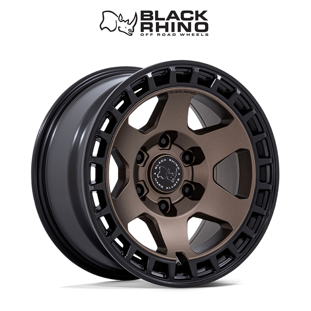 トヨタ ランドクルーザー用ブラックライノ バハリ 17x8.5J ET 25 フロント、リア バーントブロンズマットブラックリップ ホイール４本セット　Black Rhino BAHARI 17X8.5 6X5.5 106 +25 B-BRNZ M-BLK (消費税、送料込み)