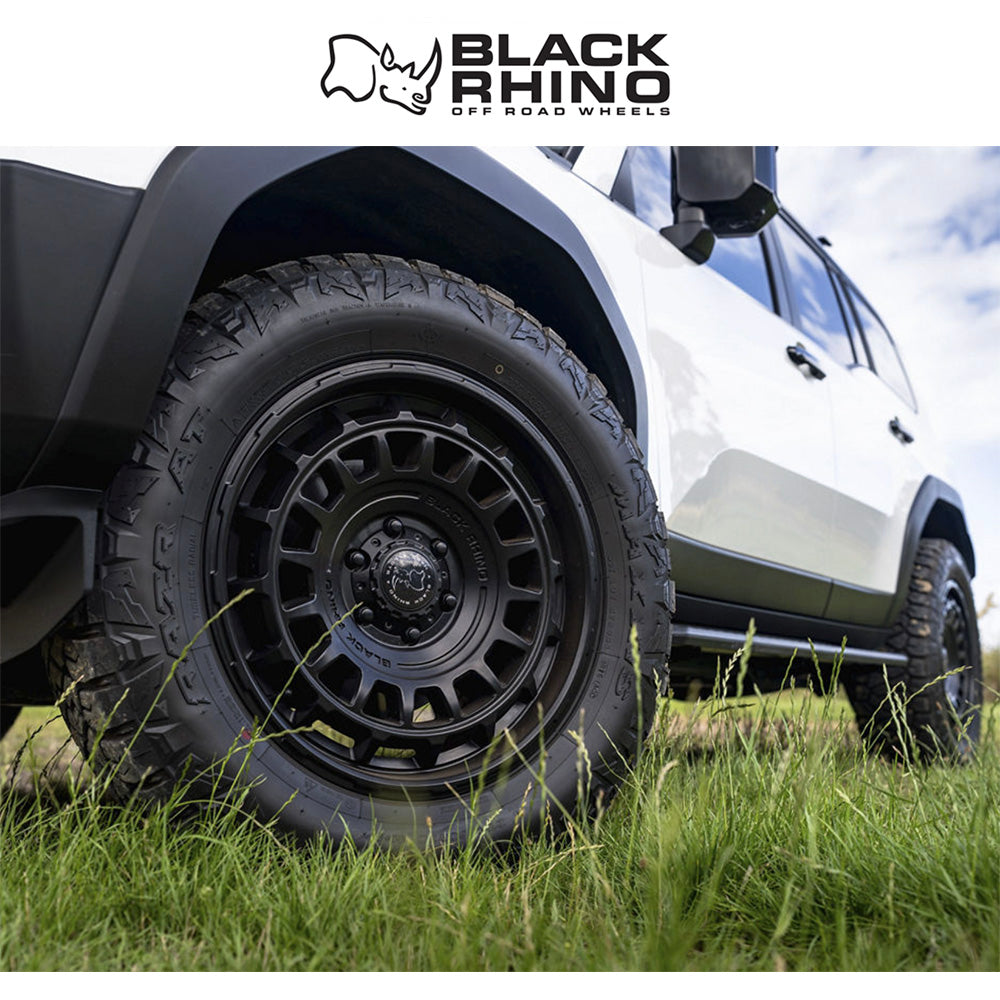 ランドローバー ディフェンダー１１０ (Land Rover Defender 110)用ブラックライノ エイウォル 20x8.5J マットブラックホイール４本セット BR024 20X8.5 5X120 M-BLK 25MM (送料無料)