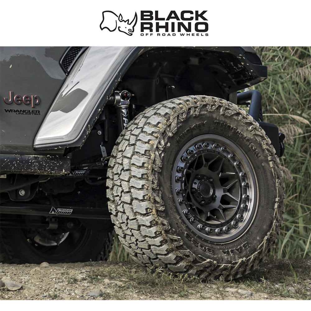 トヨタ ランドクルーザー用ブラックライノ アルファ 18x9J ET 20 フロント、リア マットブラック ガンメタルリップ ホイール４本セット　Black Rhino ALPHA 18X9 6X5.5 106 +20 M-BLK GNMTL-LP (消費税、送料込み)