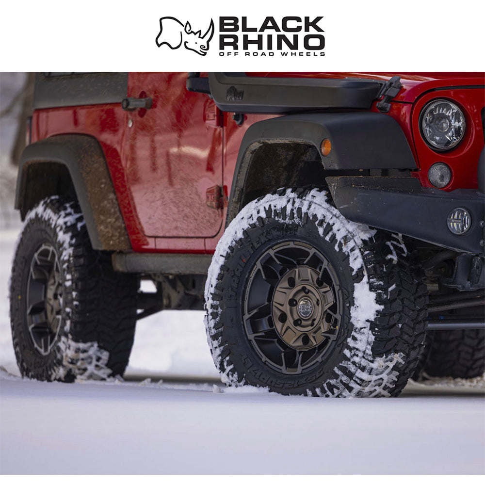 トヨタ ランドクルーザー用ブラックライノ ガード 17x8.5J ET 25 フロント、リア バーントブロンズマットブラックリップ ホイール４本セット　Black Rhino GUARD 17X8.5 6X5.5 106 +25 B-BRNZ M-BLK (消費税、送料込み)