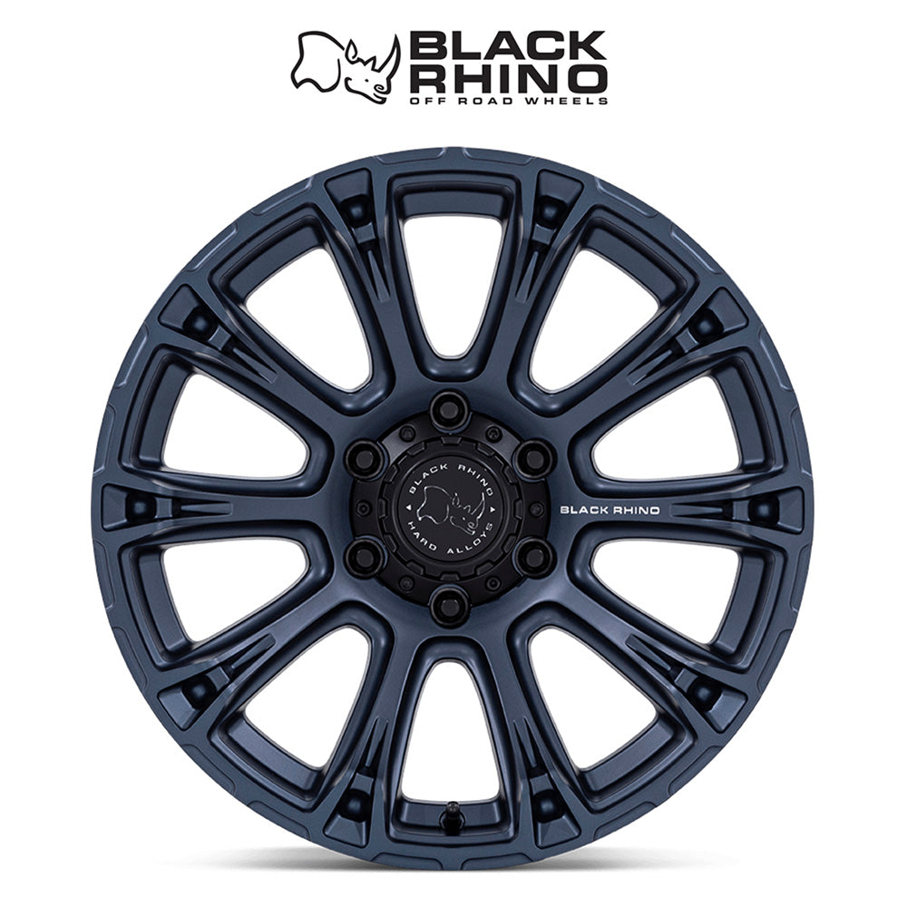 トヨタ ランドクルーザー用ブラックライノ ダイアモンドバック 17x8.5J ET 25 フロント、リア メタリックブルー ホイール４本セット　Black Rhino DIAMONDBACK 17X8.5 6X5.5 106 +25 MTL-BLU (消費税、送料込み)