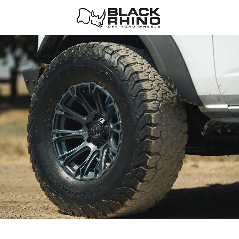 トヨタ ランドクルーザー用ブラックライノ ダイアモンドバック 17x8.5J ET 25 フロント、リア メタリックブルー ホイール４本セット　Black Rhino DIAMONDBACK 17X8.5 6X5.5 106 +25 MTL-BLU (消費税、送料込み)