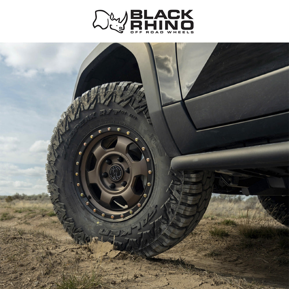 トヨタ ランドクルーザー用ブラックライノ トルーパー 17x8.5J ET 25 フロント、リア バーントブロンズマットブラックリップ ホイール４本セット　Black Rhino TROOPER 17X8.5 6X5.5 106 +25 B-BRNZ MBLK (消費税、送料込み)