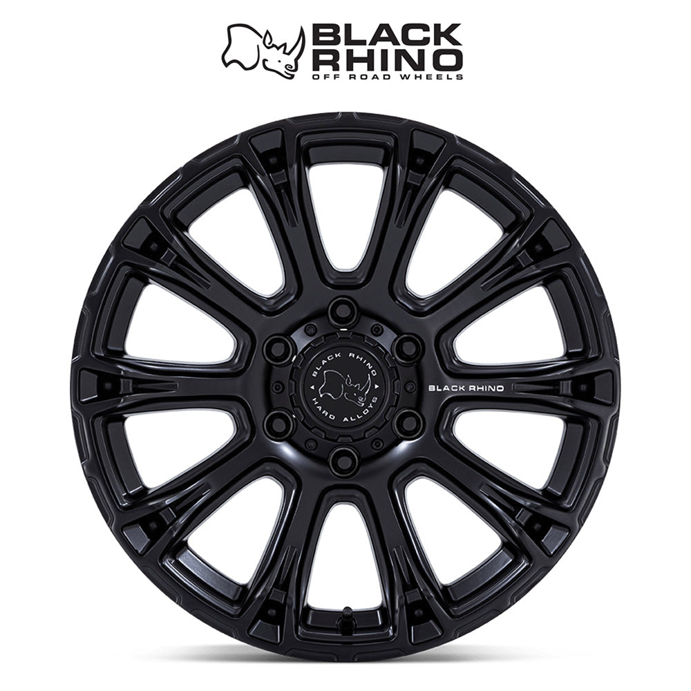 トヨタ ランドクルーザー用ブラックライノ ダイアモンドバック 17x8.5J ET 25 フロント、リア マットブラック ホイール４本セット　Black Rhino DIAMONDBACK 17X8.5 6X5.5 106 +25 M-BLK (消費税、送料込み)