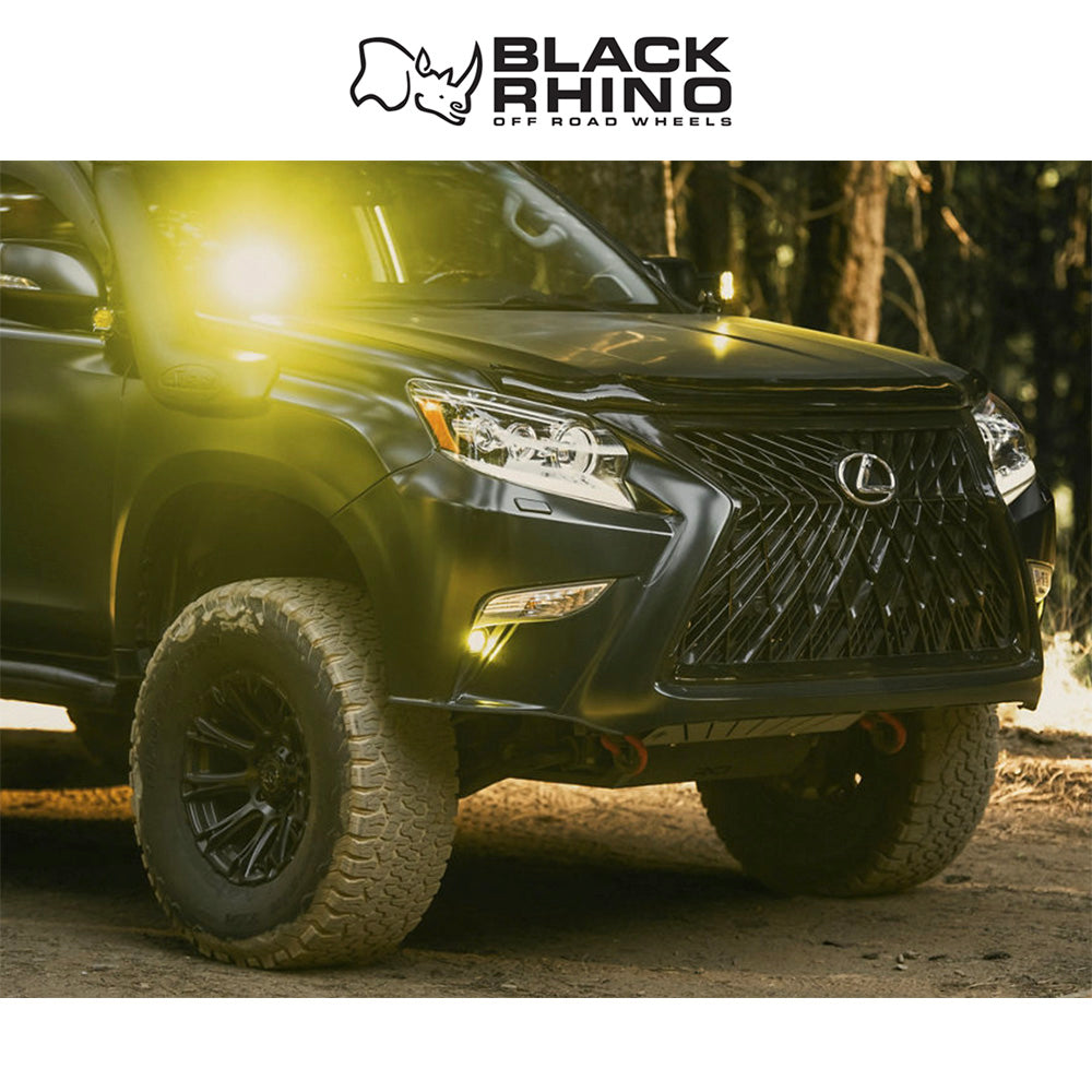 トヨタ ランドクルーザー用ブラックライノ ダイアモンドバック 17x8.5J ET 25 フロント、リア マットブラック ホイール４本セット　Black Rhino DIAMONDBACK 17X8.5 6X5.5 106 +25 M-BLK (消費税、送料込み)