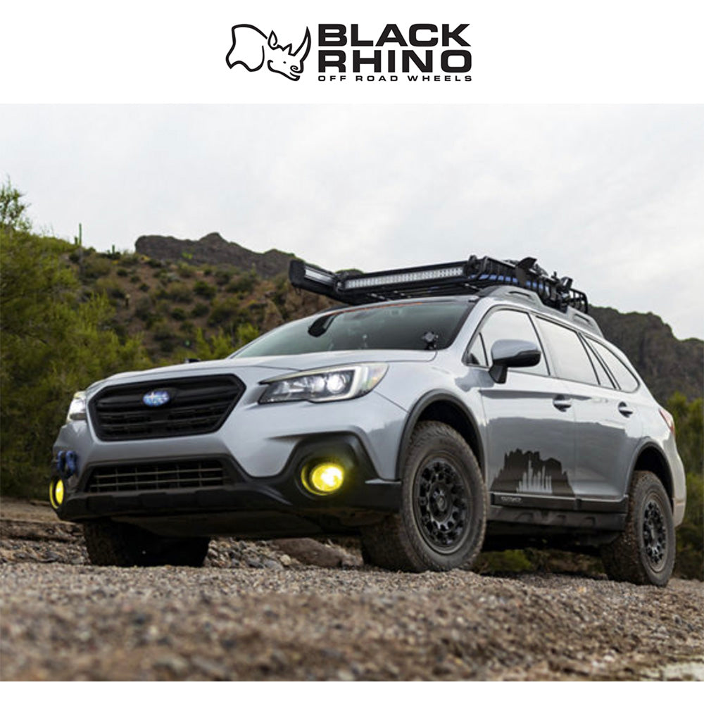 トヨタ ランドクルーザー用ブラックライノ フジ 17x8J ET 20 フロント、リア マットブラック  ホイール４本セット　Black Rhino SOL 17X8 6X5.5 106 +20 G-SLV MCH-FC (消費税、送料込み)