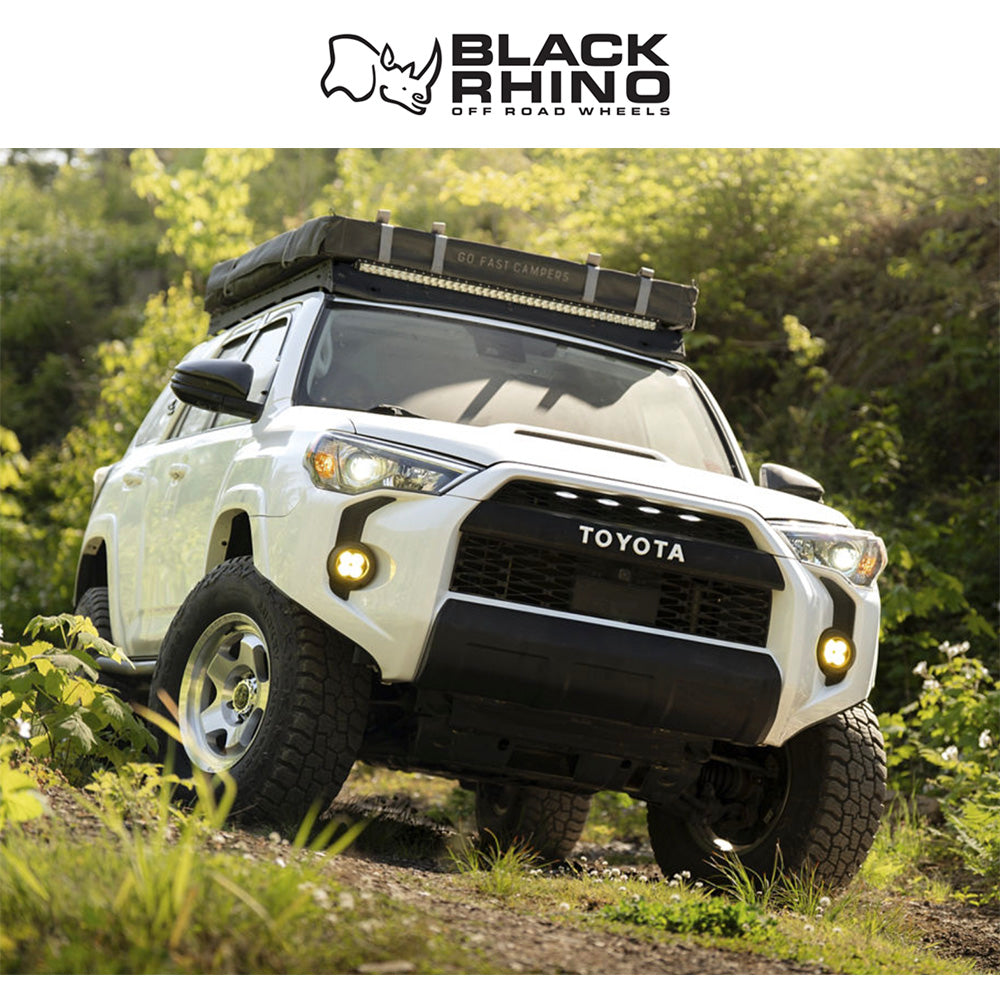 トヨタ ランドクルーザー用ブラックライノ ソル 17x8J ET 20 フロント、リア グロスシルバーマシンドフェイス ホイール４本セット　Black Rhino SOL 17X8 6X5.5 106 +20 G-SLV MCH-FC (消費税、送料込み)