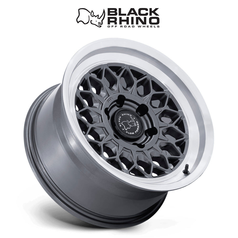 トヨタ ランドクルーザー用ブラックライノ グラーツ 17x8.5J ET 25 フロント、リア グロスガンメタルマシンドリップ ホイール４本セット　Black Rhino GRAZ 17X8.5 6X5.5 106 +25 G-GNMTL-MCH (消費税、送料込み)