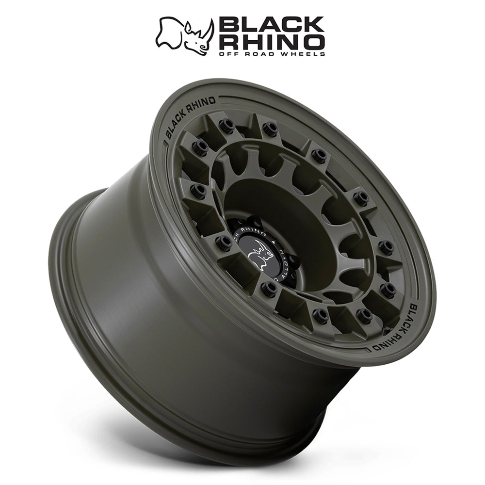 トヨタ ランドクルーザー用 フューエル フジ 17x8J ET 20 フロント、リア オリーブドラブ・グリーン ホイール４本セット　Fuel FUJI 17X8 6X5.5 106 OD-GRN +20 (消費税、送料込み)