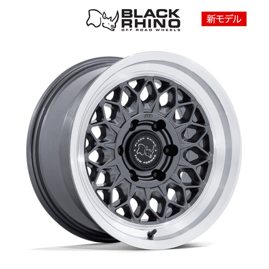 トヨタ ランドクルーザー用ブラックライノ グラーツ 17x8.5J ET 25 フロント、リア グロスガンメタルマシンドリップ ホイール４本セット　Black Rhino GRAZ 17X8.5 6X5.5 106 +25 G-GNMTL-MCH (消費税、送料込み)