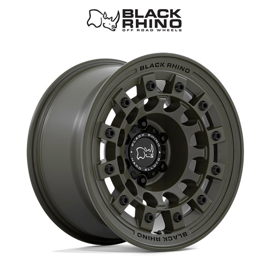 トヨタ ランドクルーザー用 フューエル フジ 17x8J ET 20 フロント、リア オリーブドラブ・グリーン ホイール４本セット　Fuel FUJI 17X8 6X5.5 106 OD-GRN +20 (消費税、送料込み)