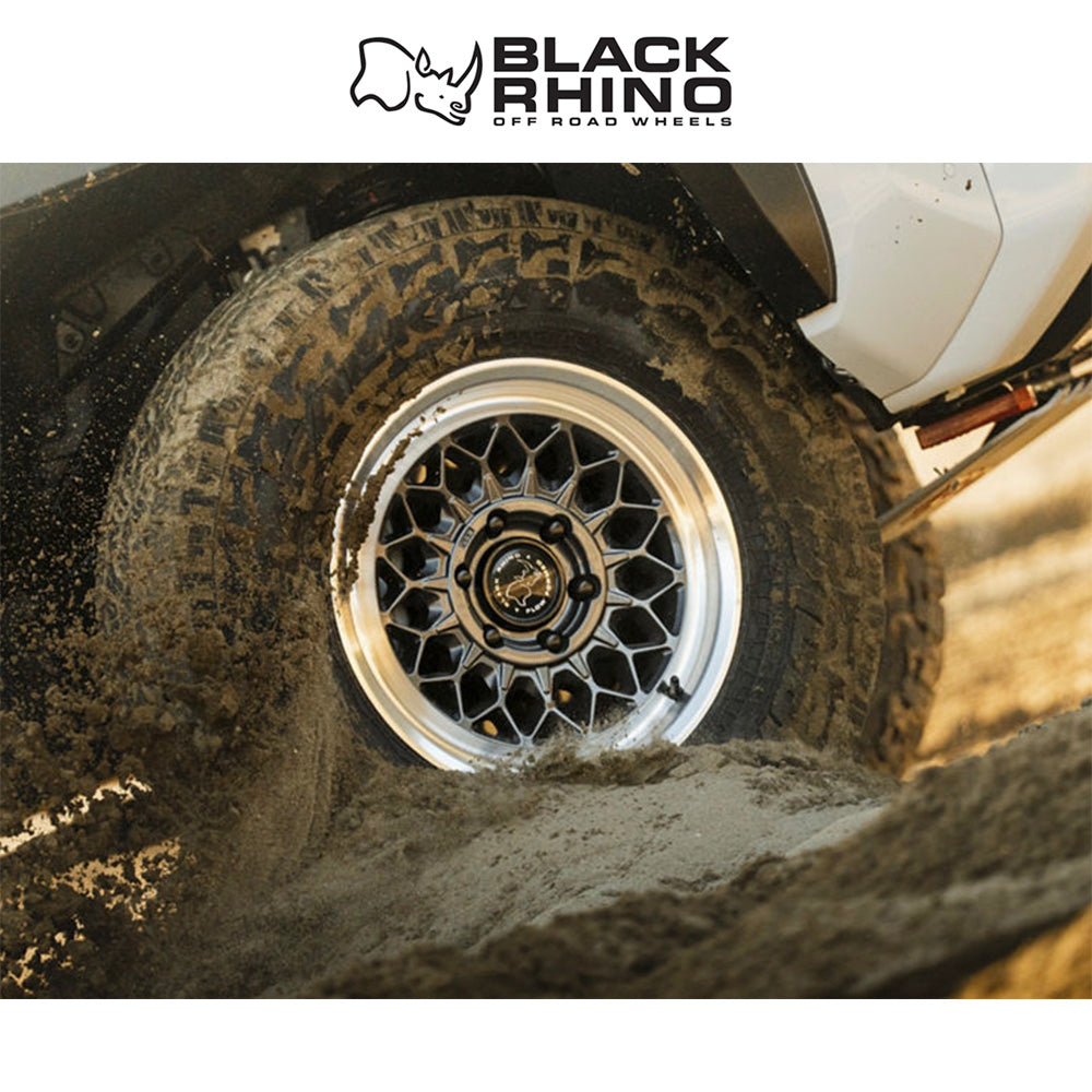 トヨタ ランドクルーザー用ブラックライノ グラーツ 17x8.5J ET 25 フロント、リア グロスガンメタルマシンドリップ ホイール４本セット　Black Rhino GRAZ 17X8.5 6X5.5 106 +25 G-GNMTL-MCH (消費税、送料込み)