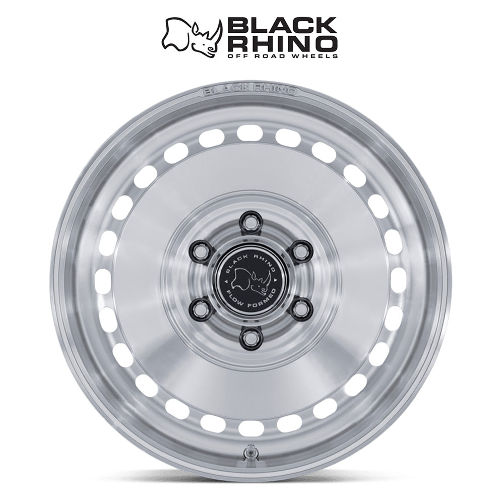トヨタ ランドクルーザー用ブラックライノ ベイシン 17x8.5J ET 25 フロント、リア グロスシルバーマシンドフェイス ホイール４本セット　Black Rhino BASIN 17X8.5 6X5.5 106 +25 G-SLV-MCH (消費税、送料込み)