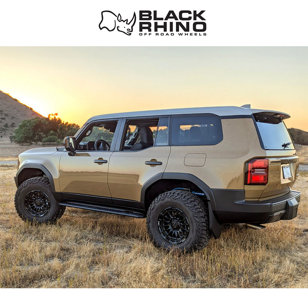 トヨタ ランドクルーザー用 フューエル ライバル 17x8.5J ET 25 フロント、リア マットブラック/グロスブラックリップ ホイール４本セット　Fuel RIVAL 17X8.5 6X5.5 106 +25 M-BLK G-BLK (消費税、送料込み)