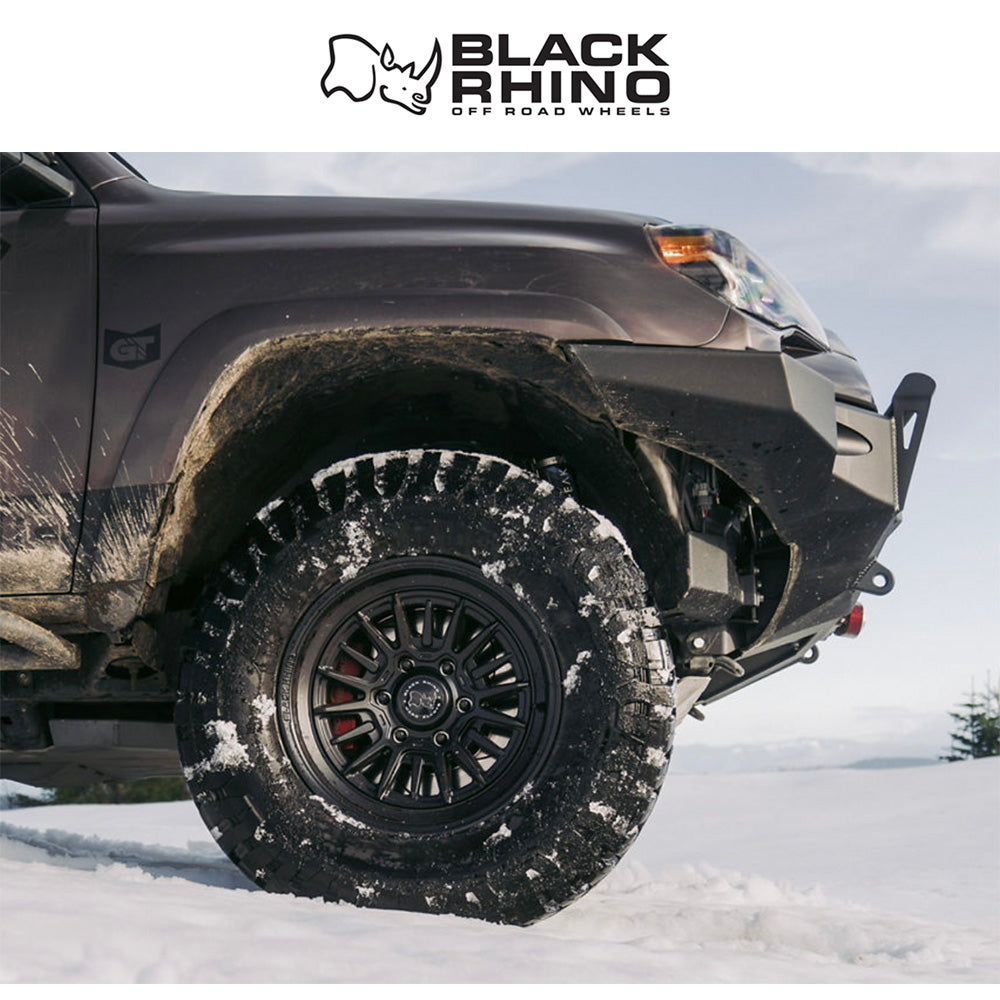 トヨタ ランドクルーザー用ブラックライノ タレオ 17x8.5J ET 25 フロント、リア マットブラック ホイール４本セット　Black Rhino TALEO 17X8.5 6X5.5 106 +25 M-BLK (消費税、送料込み)