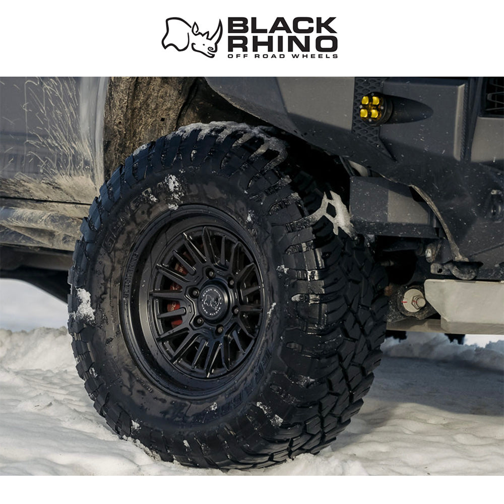 トヨタ ランドクルーザー用ブラックライノ タレオ 17x8.5J ET 25 フロント、リア マットブラック ホイール４本セット　Black Rhino TALEO 17X8.5 6X5.5 106 +25 M-BLK (消費税、送料込み)