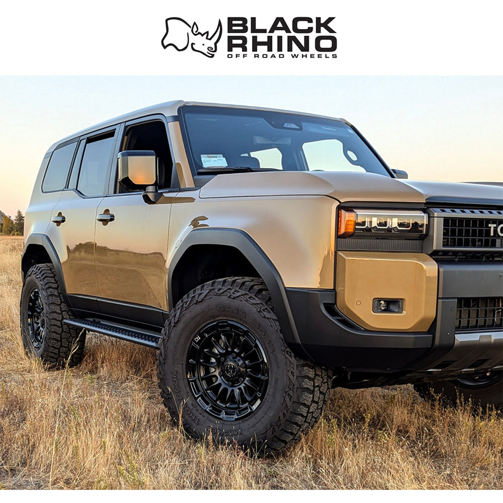 トヨタ ランドクルーザー用 フューエル ライバル 17x8.5J ET 25 フロント、リア マットブラック/グロスブラックリップ ホイール４本セット　Fuel RIVAL 17X8.5 6X5.5 106 +25 M-BLK G-BLK (消費税、送料込み)
