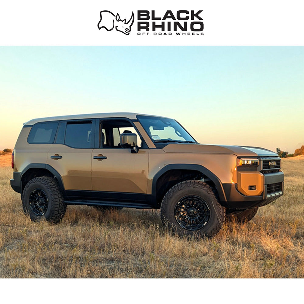トヨタ ランドクルーザー用 フューエル ライバル 17x8.5J ET 25 フロント、リア マットブラック/グロスブラックリップ ホイール４本セット　Fuel RIVAL 17X8.5 6X5.5 106 +25 M-BLK G-BLK (消費税、送料込み)